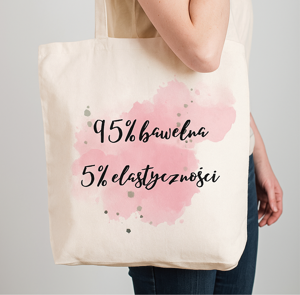 Pewna eko-torba 5% elastyczności (różne kolory)