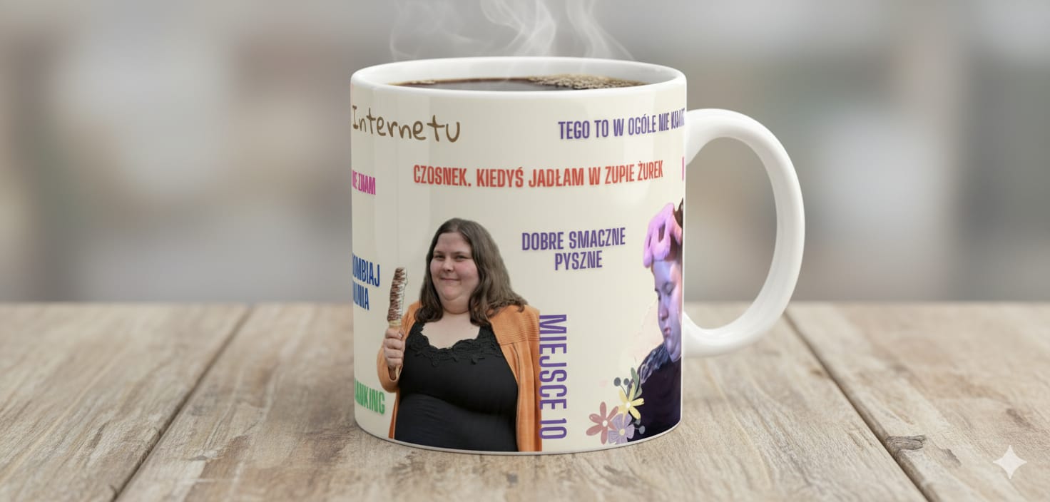 Kubek CESARZOWA INTERNETU teksty