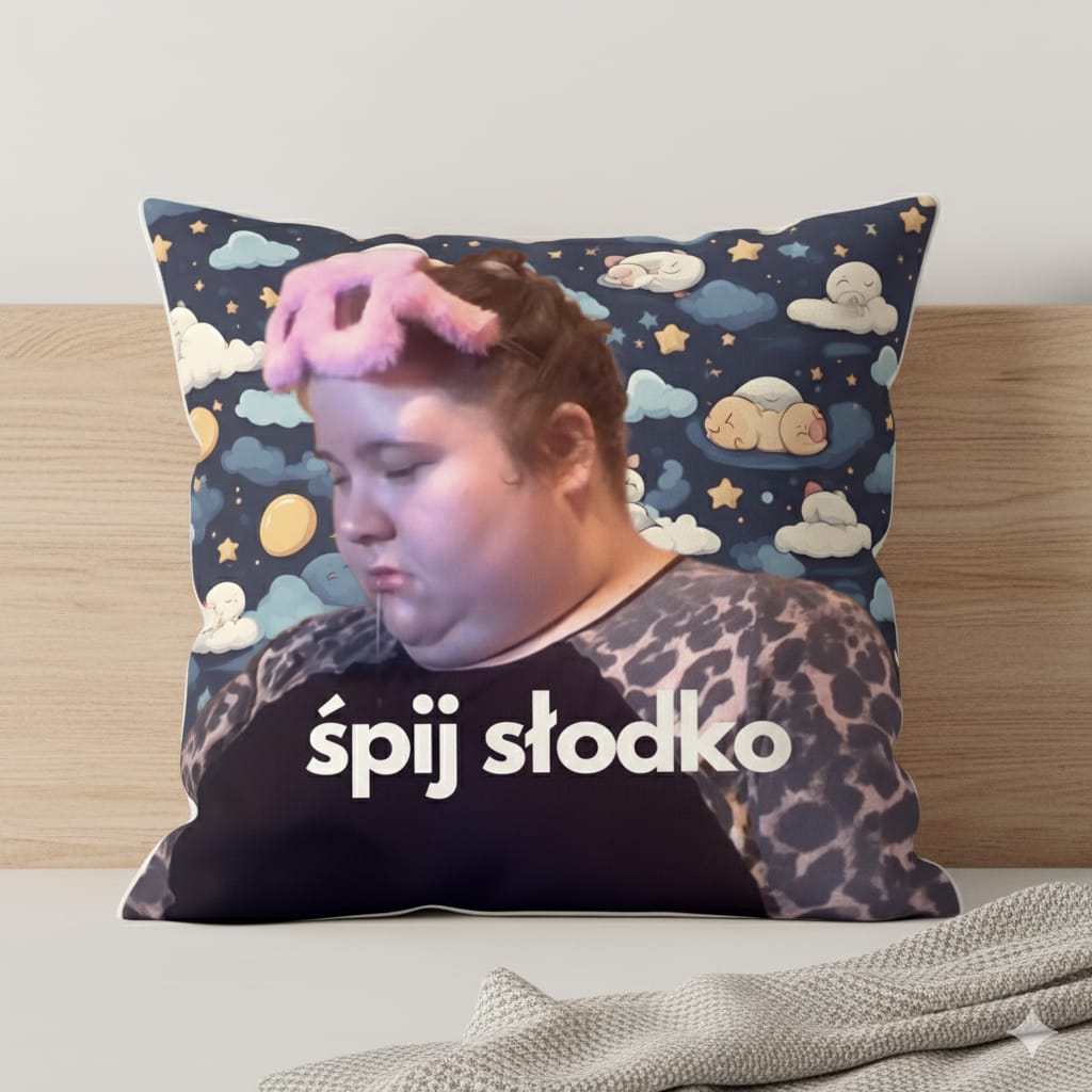 Poduszka CESARZOWA INTERNETU Śpij słodko